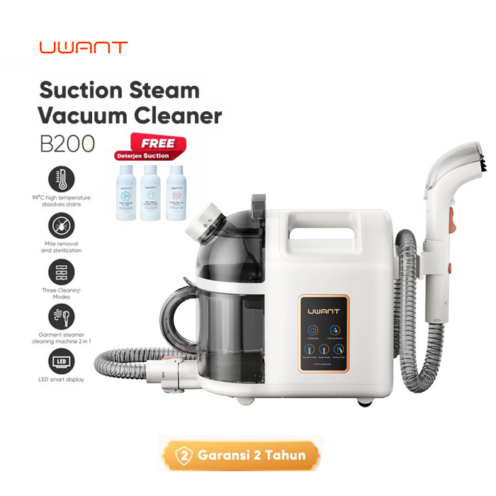 Uwant Vacuum Cleaner Mesin Pembersih Kain Free Deterjen - B200
